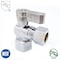 Thrifco Plumbing 1/2 Inch FIP x 1/2 Inch Comp Quarter Turn Brass Angle Stop Valve 4406461 - alternate 4